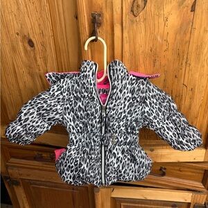 Pink Platinum Animal Print Jacket with Pink Accents